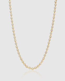 5mm Iced Ball Chain  - Gold