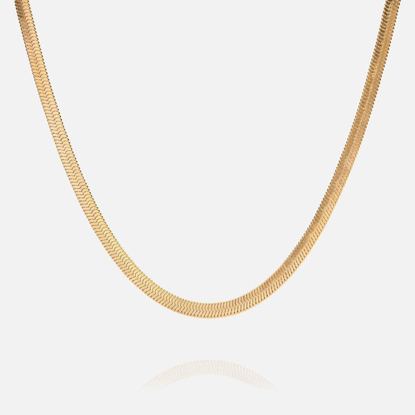 Herringbone Chain - Gold 18"-24"