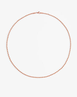 3mm Rope Chain - Rose Gold