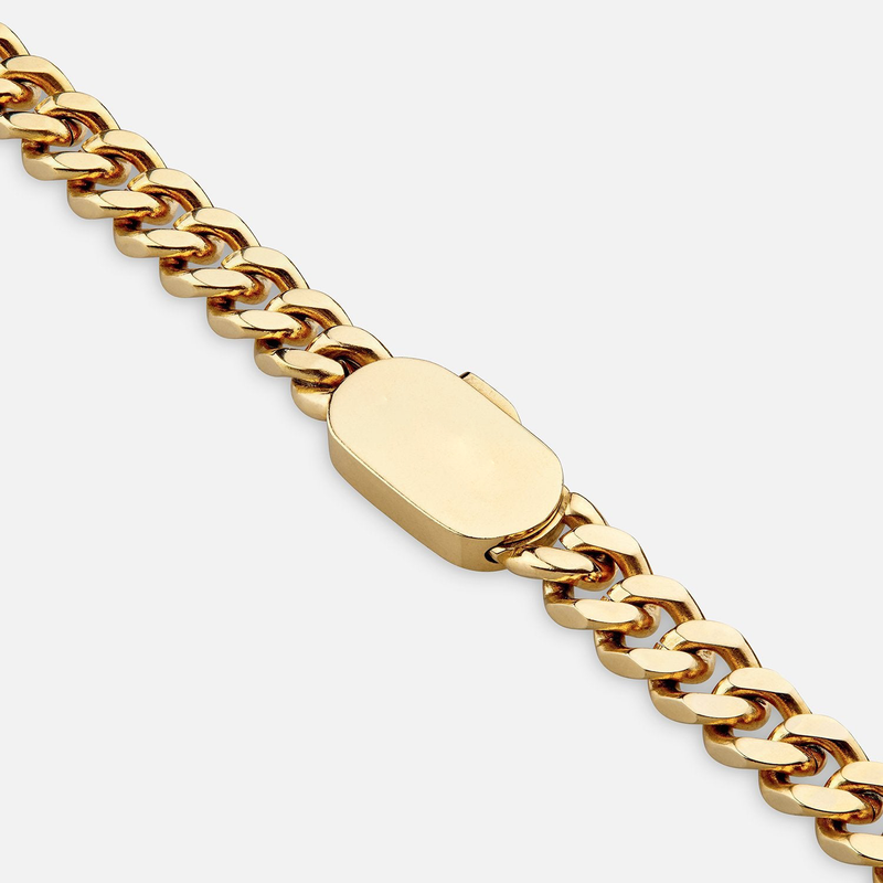 8mm Cuban Chain - Gold 18k