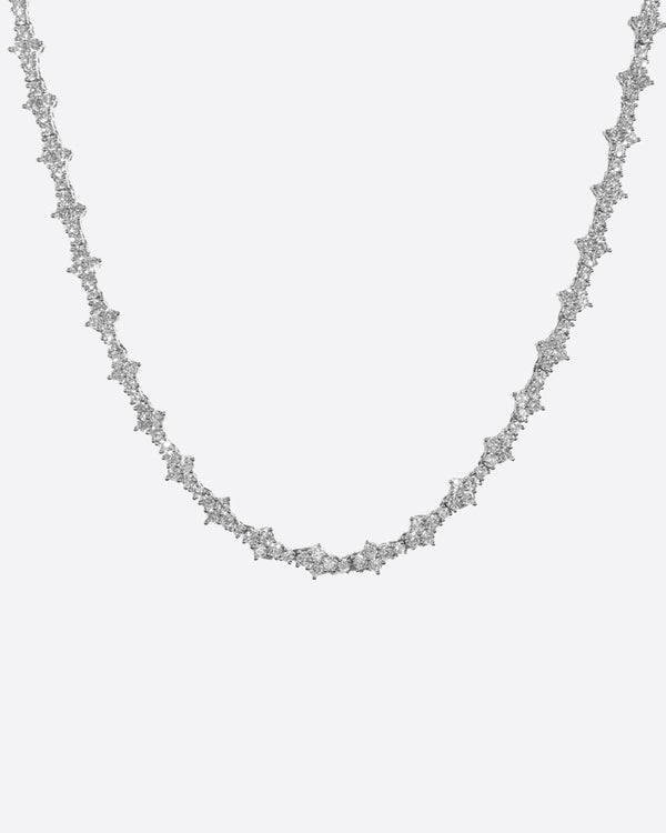 3mm Tennis Chain Comb - White Gold