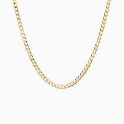 3mm Curb Chain - Gold